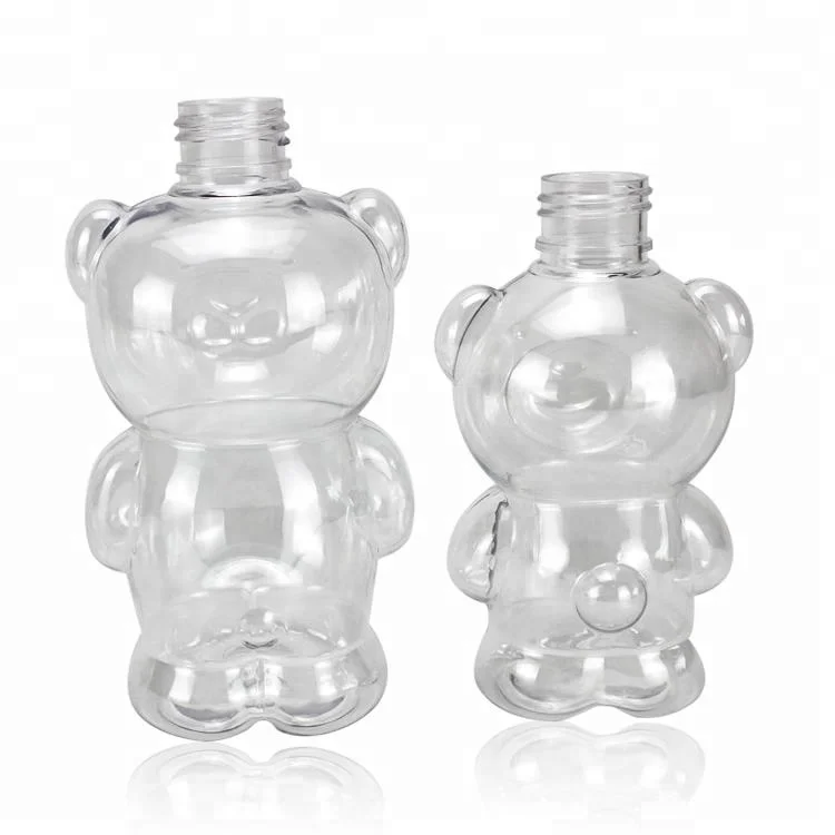 Plastic Packaging Bear 160ml 270ml Hot Sell Plastic Pet  Animal Shape Bottle