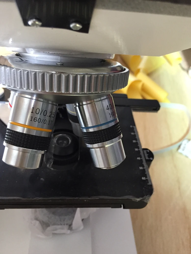 Binocular Microscope 4X, 10X, 40X, 100X