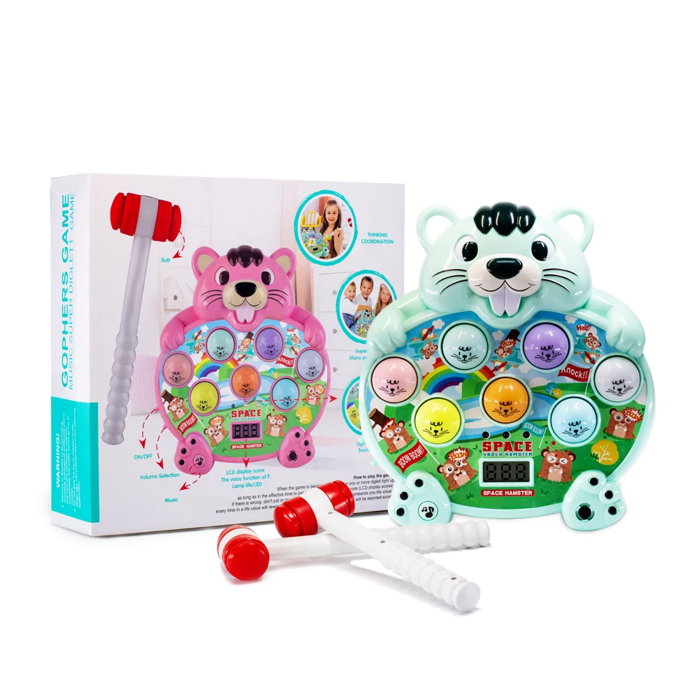 Educational Toys Gophers Game  Whack-A-Mole Fun Gift for Toddlers  Old Kids Boys Girls Hamster