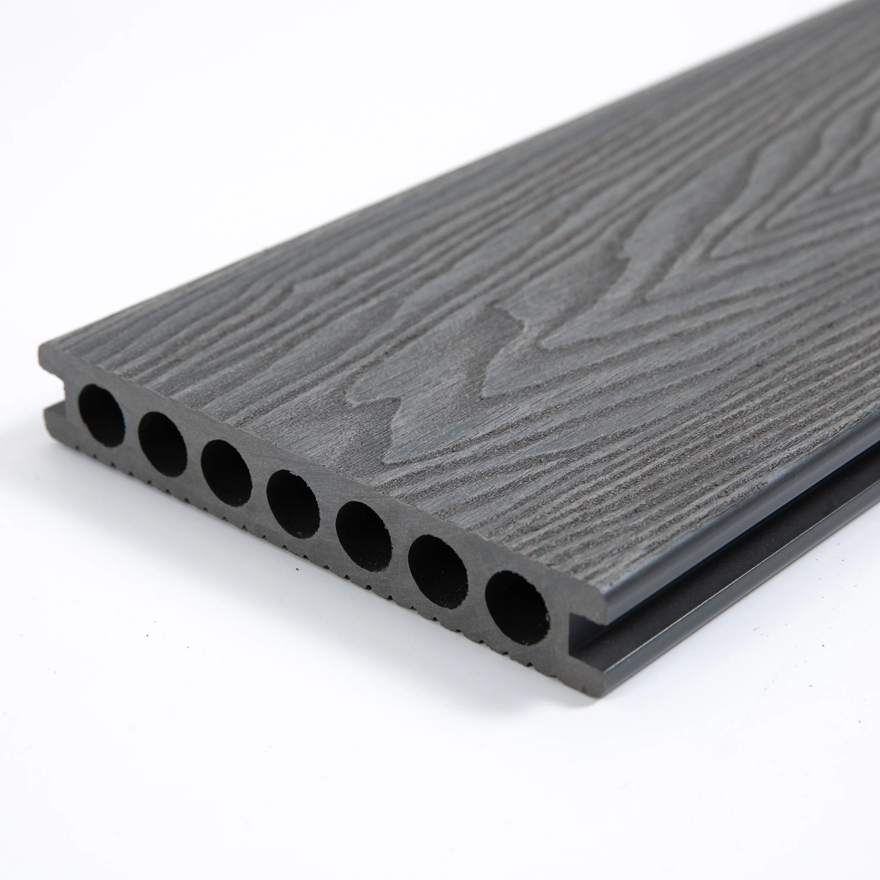 Terrace surface wpc composite decking outdoor decking plastic wood decking plank crack-resistant outdoor wpc floor