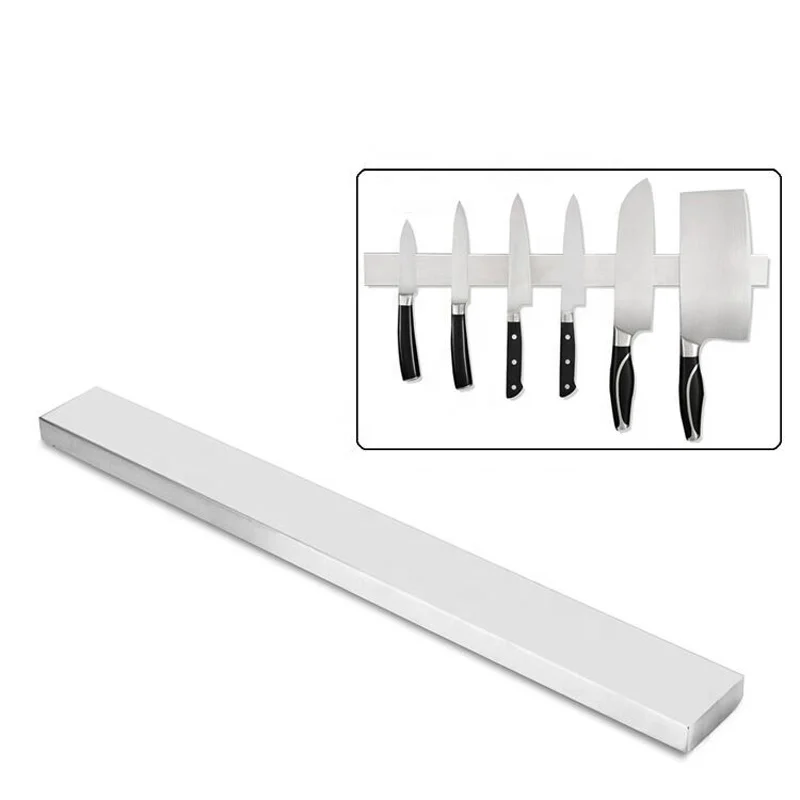 18 дюймов кухонная утварь аппаратные средства настенный хранения газа держатель из нержавеющей стали мощный магнит бар подставка для ножей
