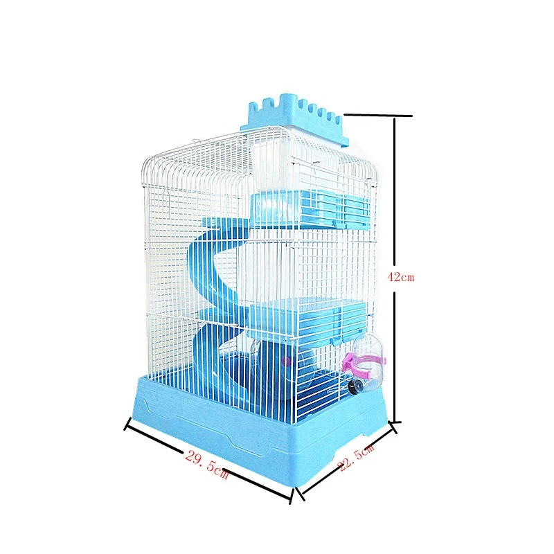 Three floors big castle cage hamster family home hamster house