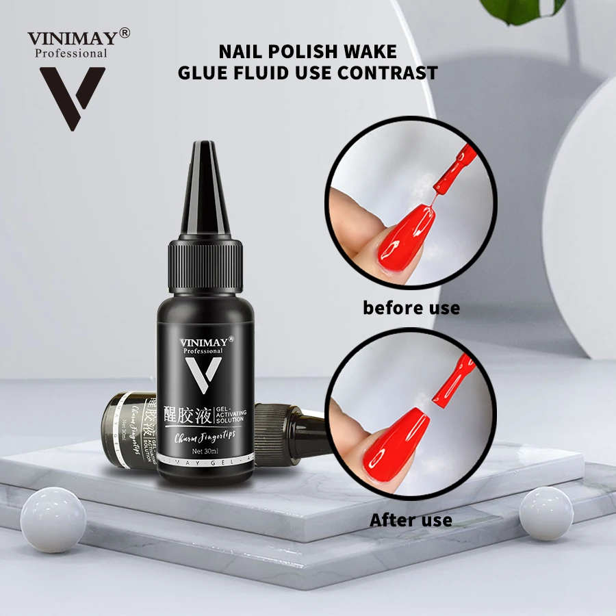 Лак для ногтей VINIMAY New Wake up жидкий лак Клей