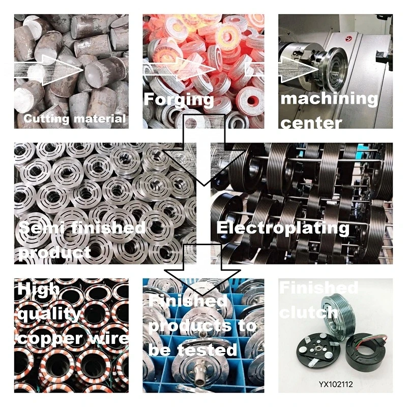 Auto Electrical System 100MM AC Compressor Clutch, 7PK Pulley 7SEU16C 0022305811 12V Compressor For Benz