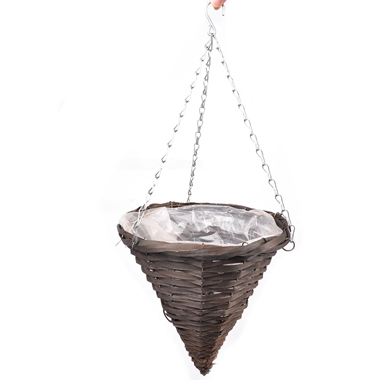 2022 New Design Outdoor Garden artificial flowering Hanging baskets Porcelain Flower Pot planter