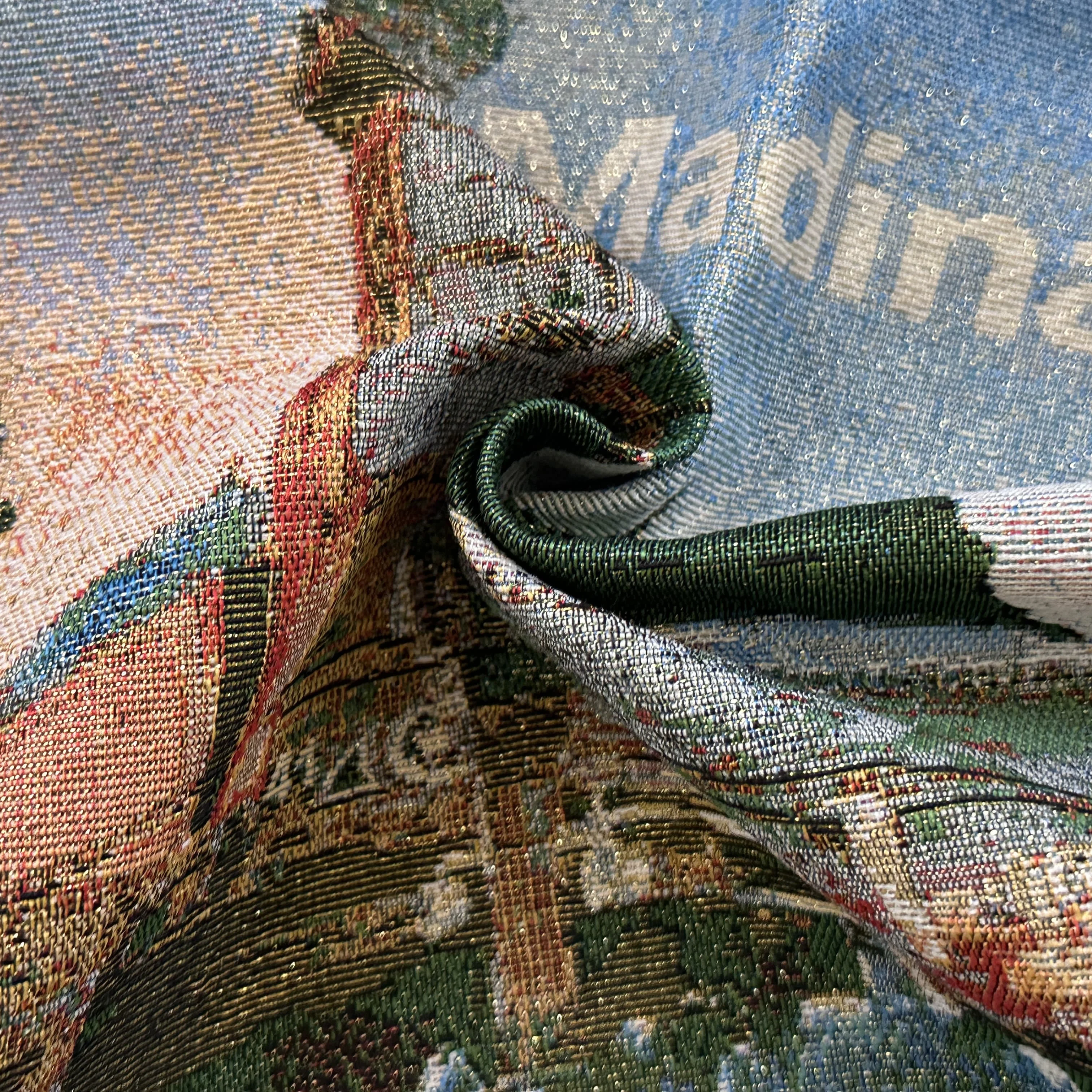 Wholesale Woven Yarn Dyed Fabric Cushions Tablecloths Blankets Dresses Bags Throw Pillows Versatile Jacquard Upholstery Use