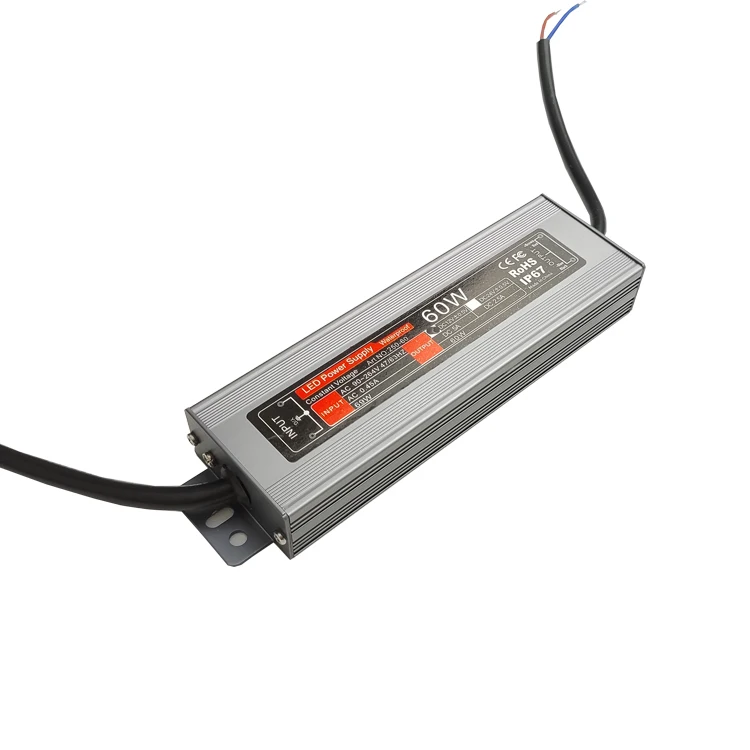 2024 factory wholesale constant voltage IP67waterproof Ultrathin Led power supply 2.5A 24V 60W led driver