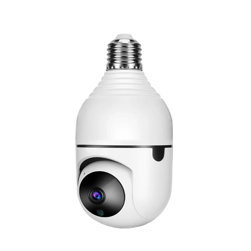1080p Mini Wireless People Motion Tracking Wifi Ip Hd Smart Home Ptz Dome 360 Degree Bulb Camera