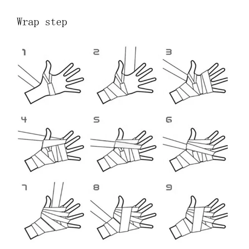 Outdoor sports workout protector Hand Wraps weightlifting wrist belt Training Custom Logo Hand palm Wrap Boxing Bandage