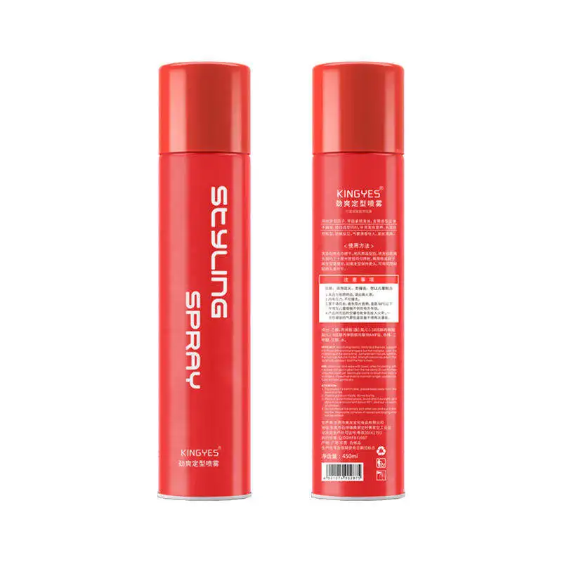 Hot Selling Private label hair styling spray harmless molding hair spray Strong Holding Hairspray for men