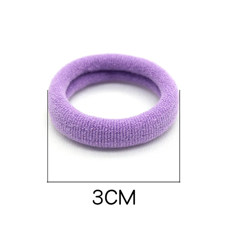 Rubber Bands Elastic Hair Bands Headband Candy Color Hair Accessories 3cm 50pcs /bag