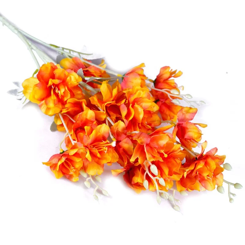 YIWAN wholesale High Quality silk peony with 5 fork grass core Real Touch  artificial flowers home decoration fake peonies