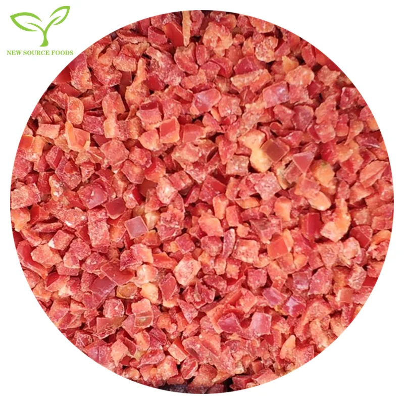 Supplier Wholesale Prices IQF frozen red pepper diced chili red sweet cayenne pepper