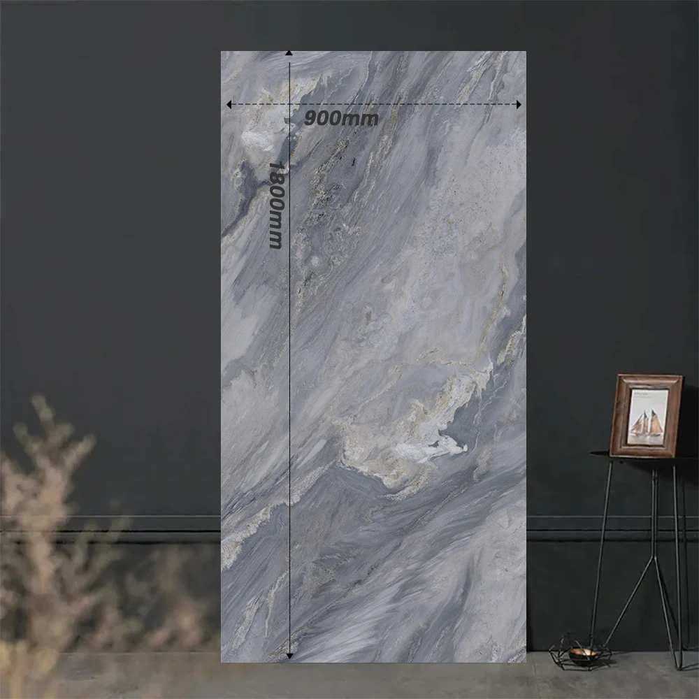 Sintered Stone Tiles 900x1800 Wall Panels Table Top Large Format Ceramic Porcelain Blue Thin Sintered Stone