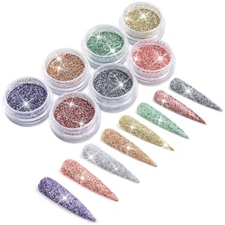 Wholesale Dipping Powder Crystal Glitter Nail Art Salon Diamond Glitter Dip Powder For Nails