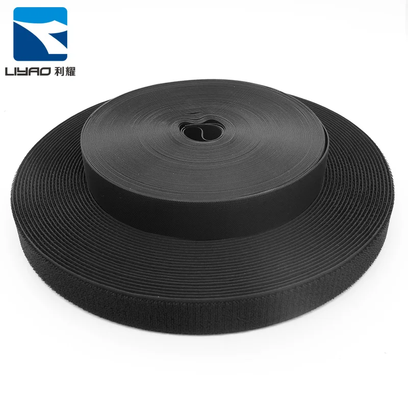 Baby-Friendly Non-Pulling Magic Velcroes Black Nylon Cuff Fasteners for Children Shoes Anti-Hook Hair Bait for Infant Clothing