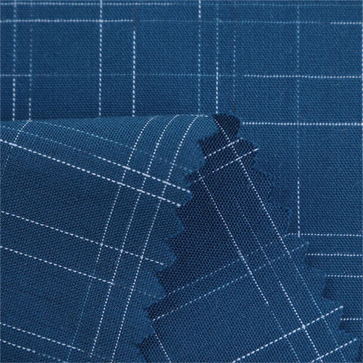 
yongteng linen style slub stock shirt fabric 100 cotton 