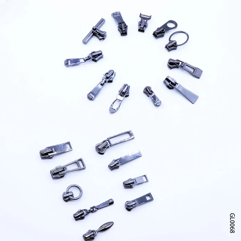 
Custom Zipper Pull Quality Zinc Alloy Slider Puller for Garment Metal Brand Zipper Pull for Handbag Garment 
