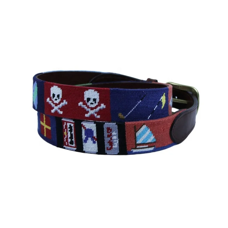 Мужской кожаный ремень с тиснением под заказ