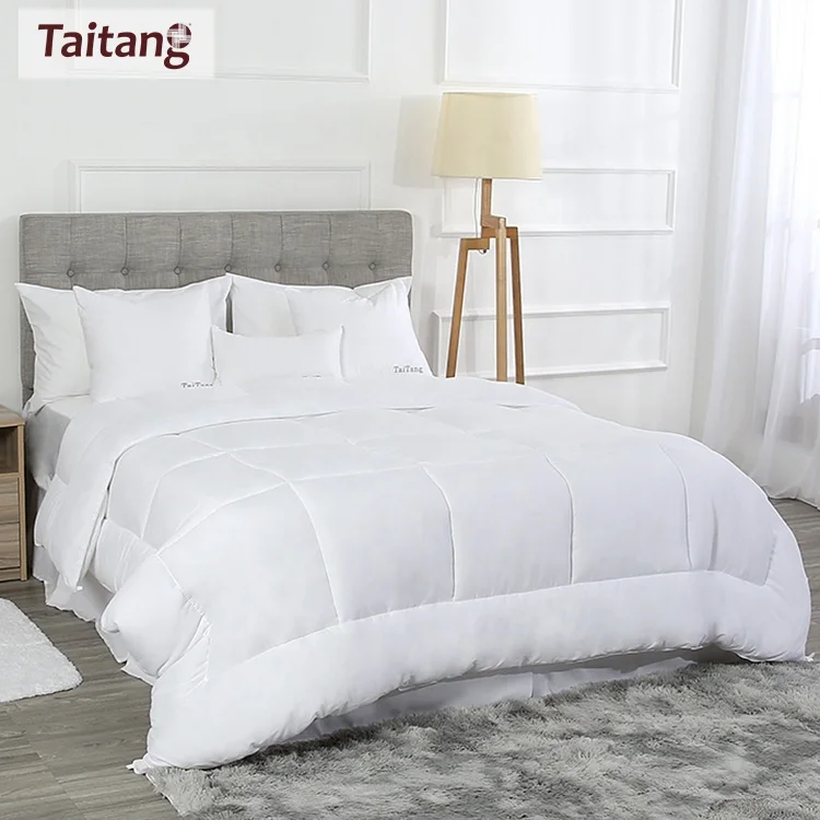 Taitang Comforter Set Hotel Duvet Wholesale Luxury Soft White Queen King Size Hotel Bedding Comforter