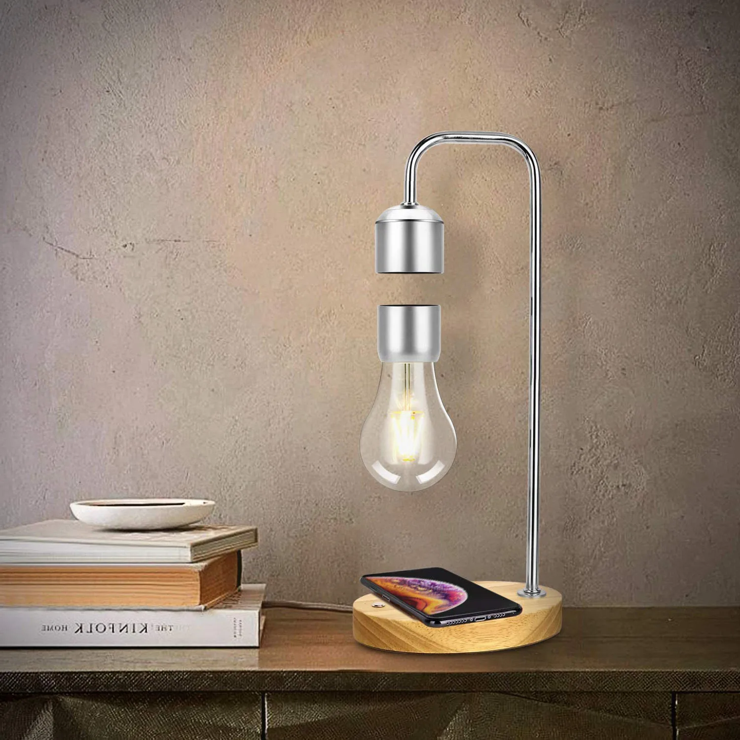 
Suspended wireless charger electromagnetic levitate cloud module lampe led light levitating bulb magnetic lamp 