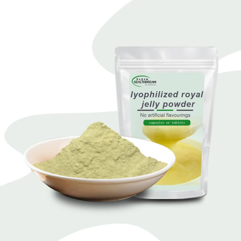 Factory Supply food grade Natural pure Royal Jelly  Powder Lyophilized  6% 10-HDA