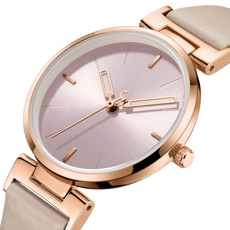 Hot Sale Girl Watch Stainless Steel Japan Movement Quartz Wrist Watches For Ladies Leather Watch OEM Design Wristwatch