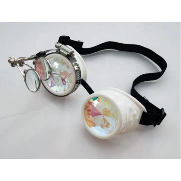 Funny Steampunk Glasses Retro Party Cosplay Eyewear Sunglasses Punk Kaleidoscope Glasses
