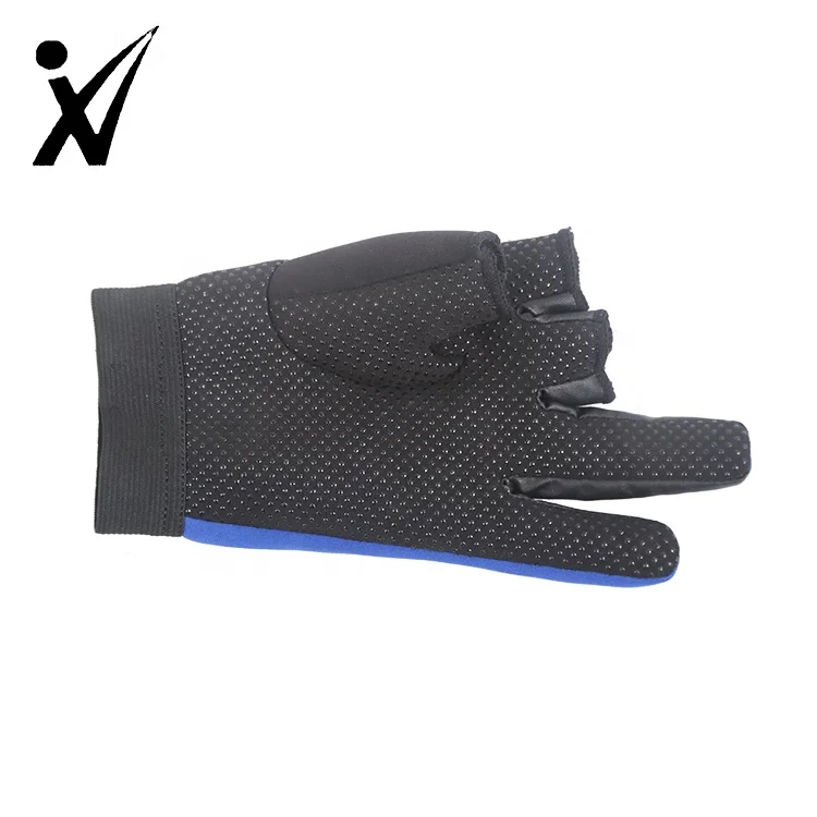 Men Fisherman Gloves With 3 Fingerless Non-slip Breathable Sun Protection Fish Gloves Waterproof Boating Fishing Gloves