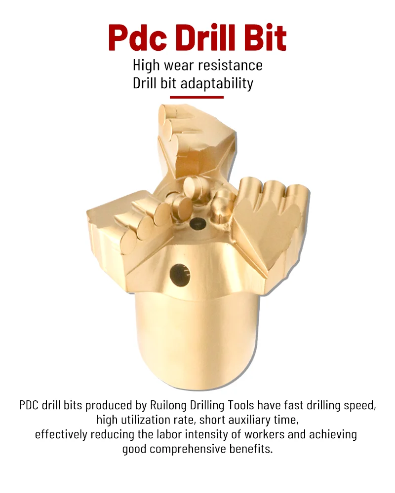 API Factory High Quality Polycrystalline Diamond Compact N2 3/8REG Steel Body PDC Drill Bit Drilling Costs Oil and Gas Drilling