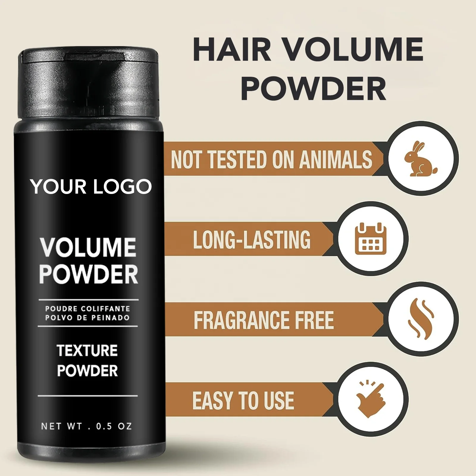 professional strong hold styling texturizing strong hold hair volume powder wax for men private label