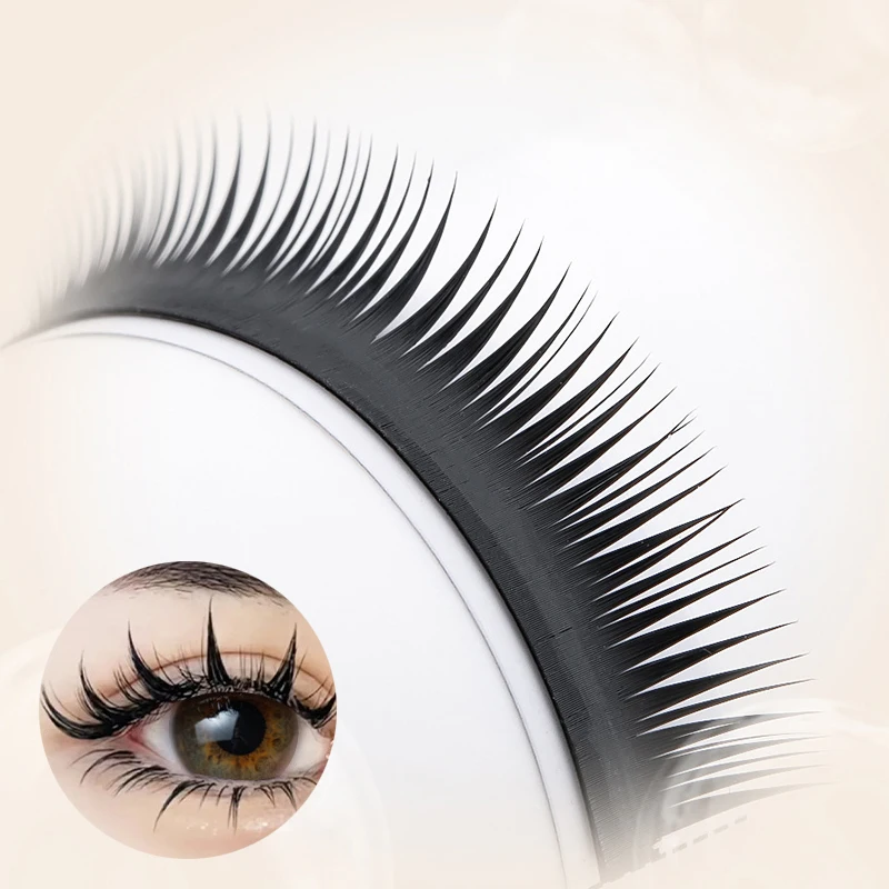 New Matte Soft Wet Lash Extensions 8-15mm 3D Effect Eyelashes Wet Lashes Volume Wet Eyelashes
