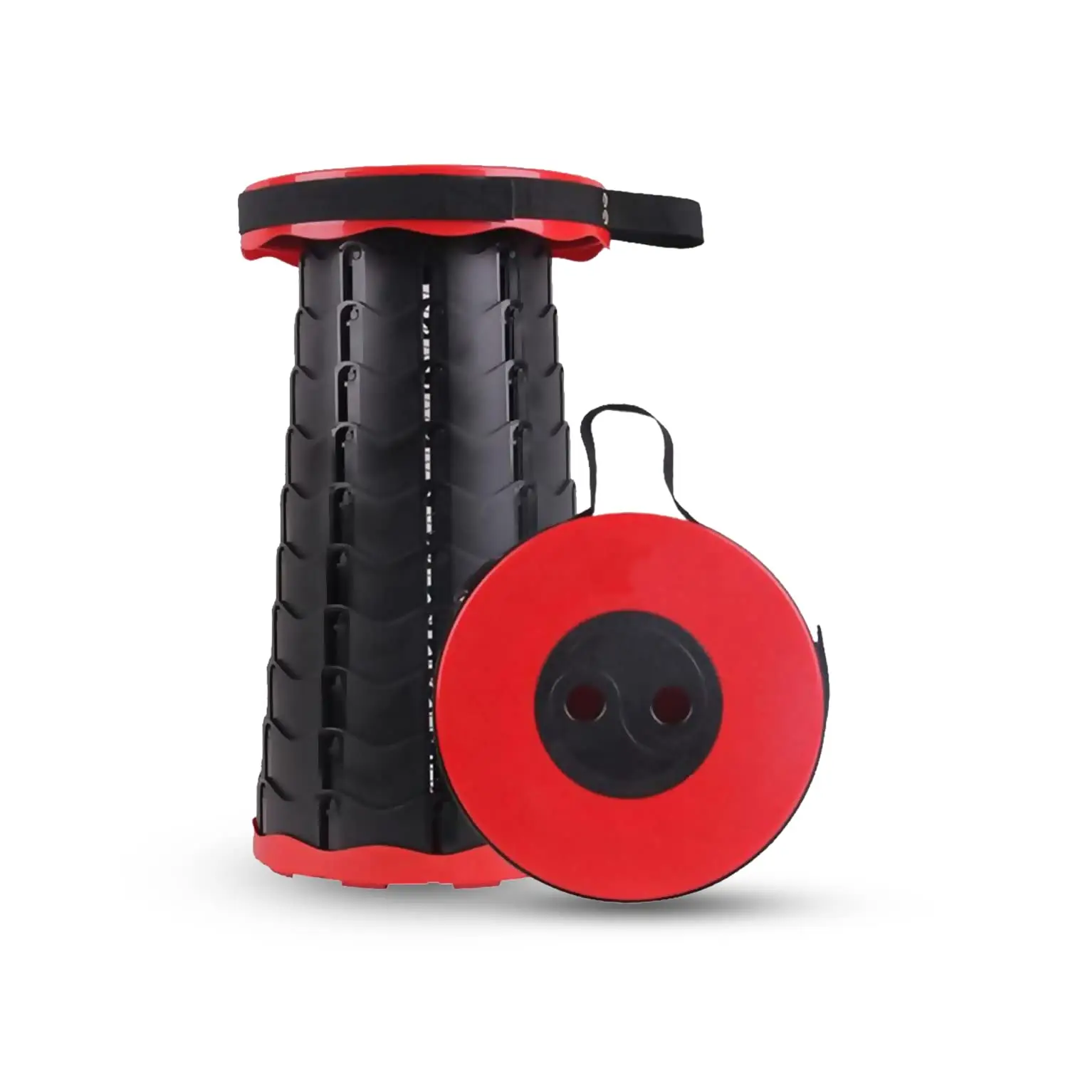 Outdoor Retractable Luminous Warning Chair Camping Picnic Telescopic Stool Folding Fishing Chair