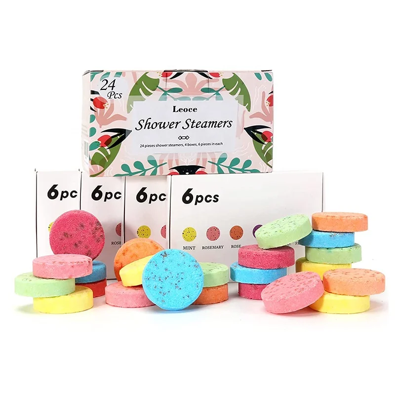 Private Label Relaxation Shower Bombs Aromatherapy Vegan Organic Home Spa Fizzies Shower Steamer Tablets bath bombs