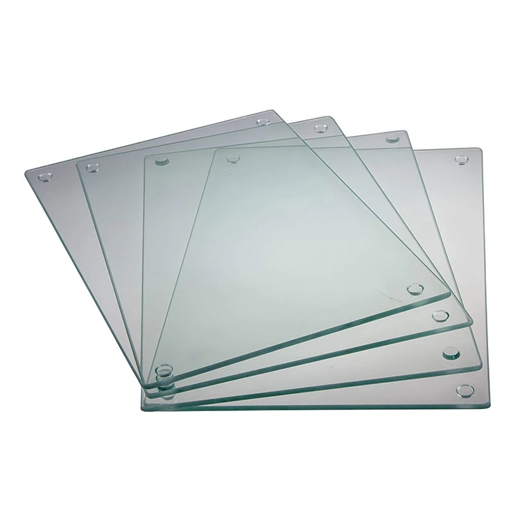 Blank Tempered Glass Chopping Board Figured Glass Non Slip Cutting Board