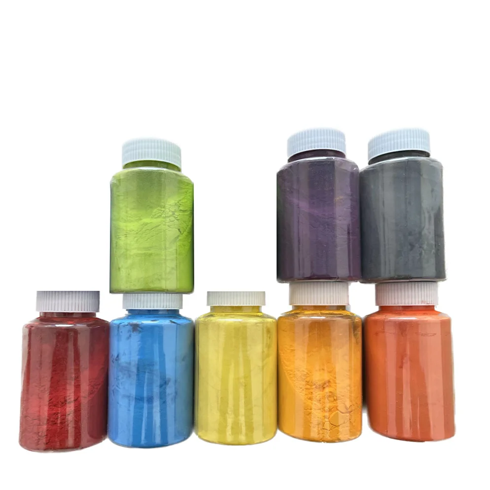 Magic epoxy polyester powder coating for it can be made into various luster and a variety of colors surface