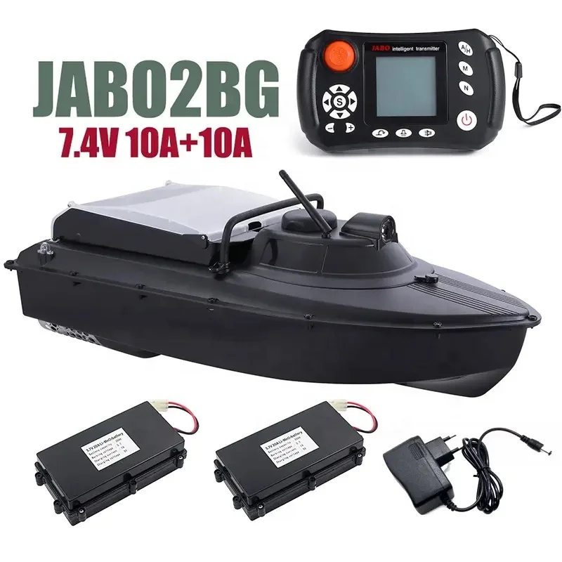 Бесплатная доставка JABO2BG 7. 4v10a с двумя батарейками GPS автопилот рыболокатор гидролокатор Радиоуправляемый рыболовный шлюпка Jabo 2 2BG