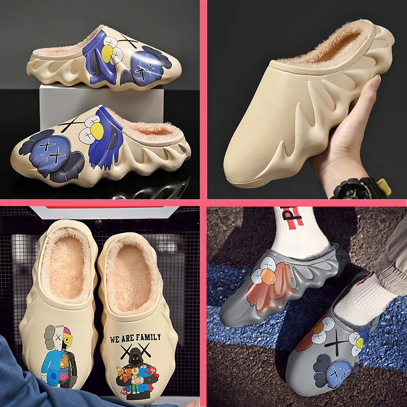 Drop Shipping High Mickey Slippers Frozen Lobster Leather Women Slides Ladies Slippers Outdoor