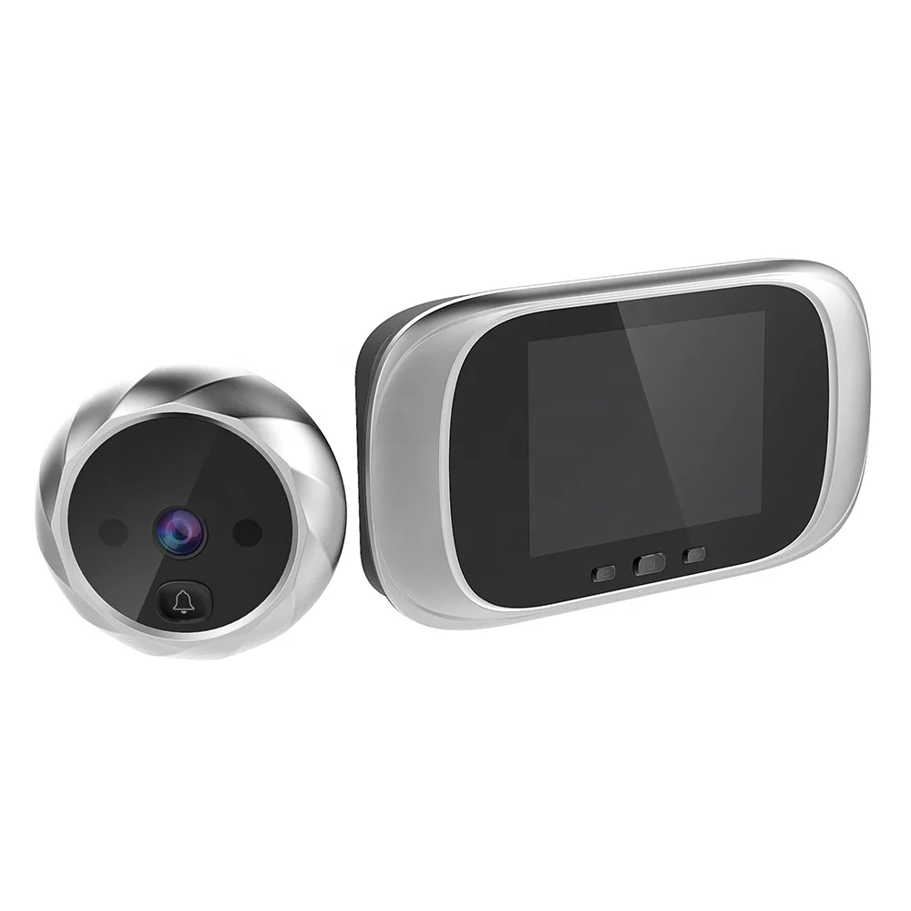 3 inch visual electronic doorbell system doorbell intercom indoor cat eye monitor night vision HD camera Digital door peephole