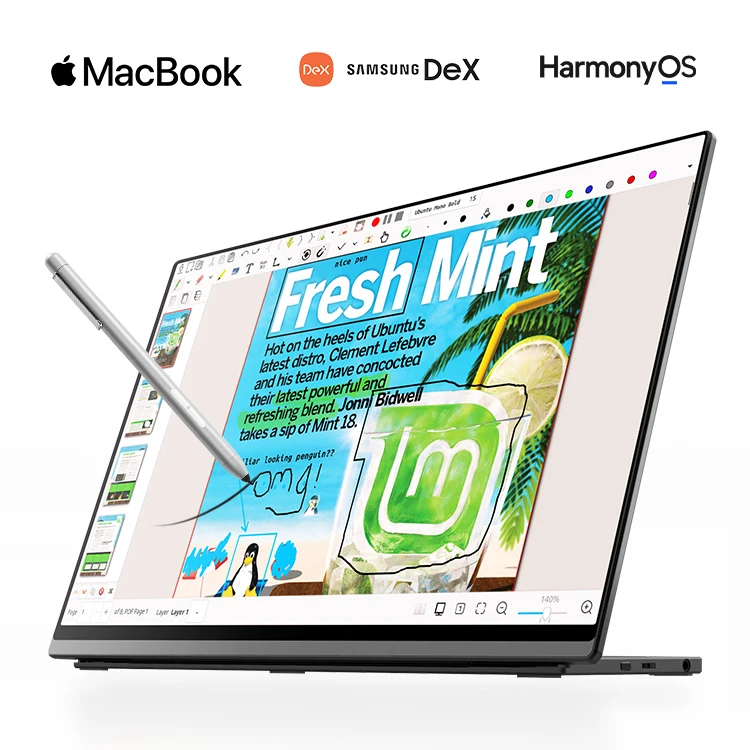 Apple Imac Macbook Mac Mini Computer Touch Screen Portable Triple Monitor PC Monitor USB Type-c Portable Monitor for Laptop Pc