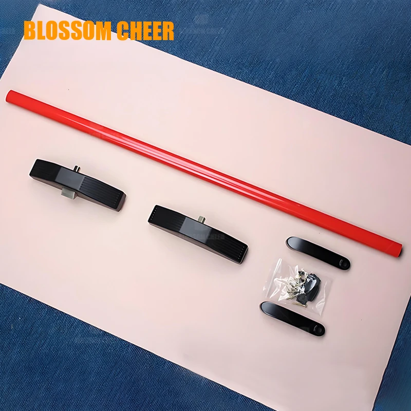 Push Lock Exit Commercial Double Glass Emergency Fire Stainless Steel Proof Device Hardware Middle Escape Set Door Panic Bar