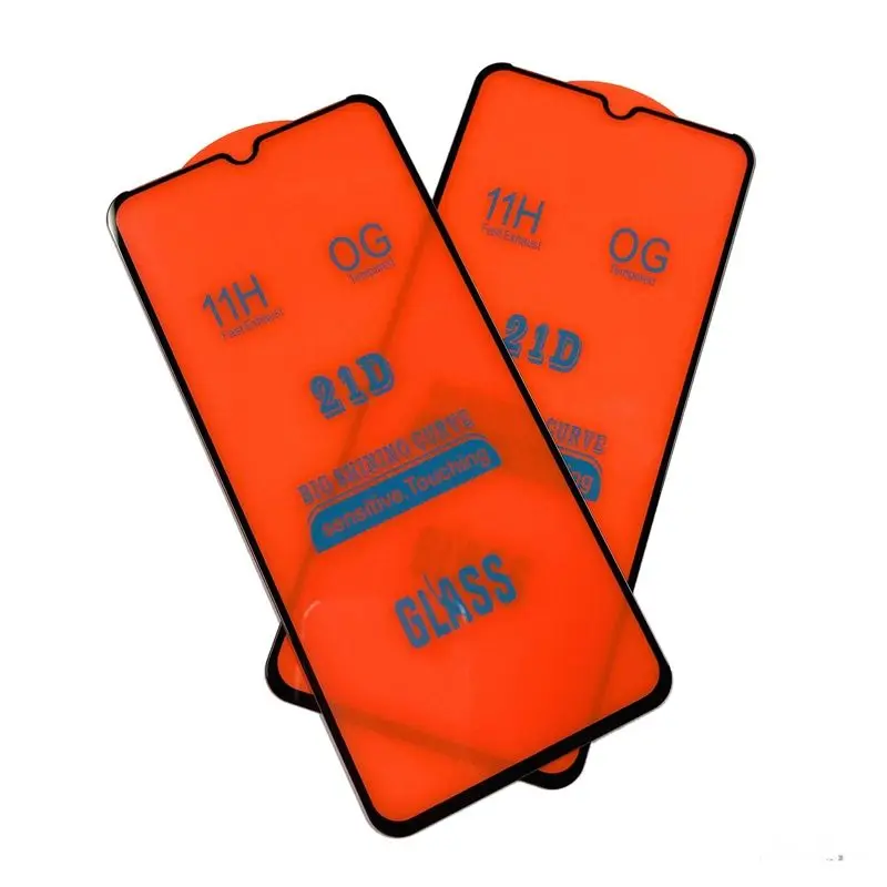 2021 New Screen Protector 9H Full Glue Cover 21D Tempered Glass Film For Motorol Moto E20 For Infinix X680 X655 X656