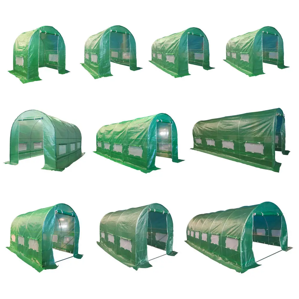 
Winter Season Backyard Outdoor Plastic Frames Portable Garden Tunnel Home Use Small Walk In Polytunnel Greenhouse For Sale 