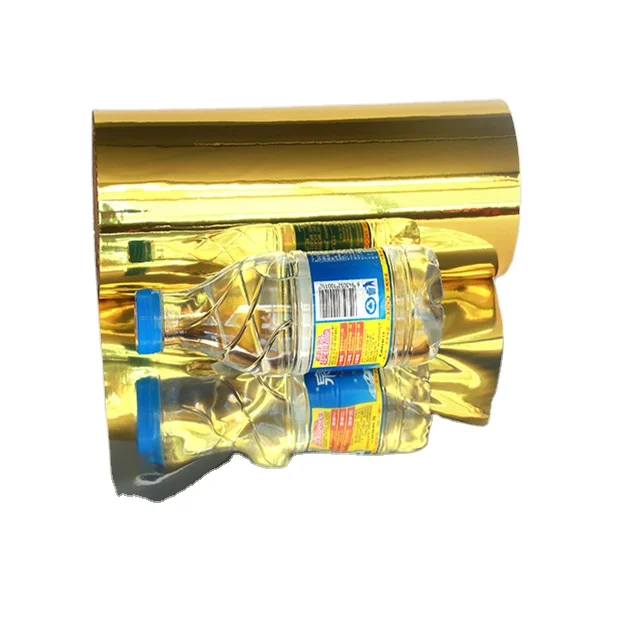 Hongde 8 микрон влагонепроницаемый вакуумный металлизированный PE/BOPP/ПЭТ пленка рулон золото/серебро покрытие для термического ламинирования