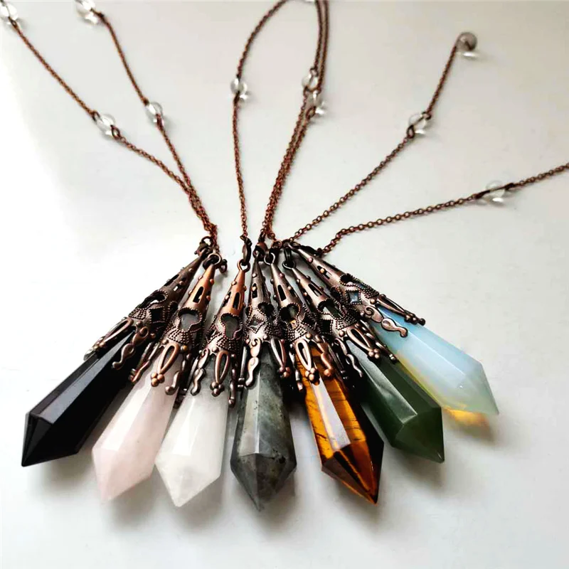 High Quality Natural Healing Stone Semi-precious Stones Pendants Crystal Pendant For Gift