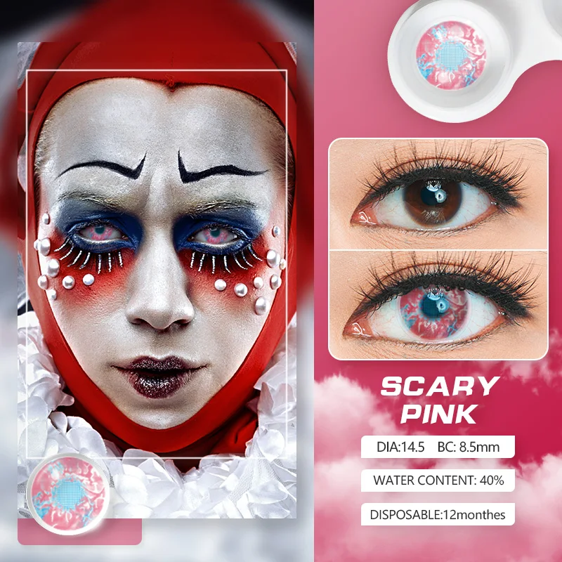 Eyeshare Color Contact Lens Halloween Cosplay Crazy Lenses Contacts Sharingan Circle Blood Zombie eye Colored Eye Contact Lenses