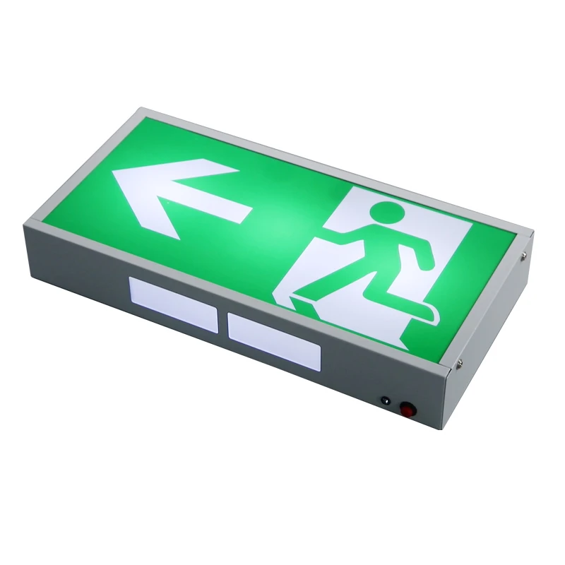 Long endurance Led Emergency Light emergency exit sign 5 pcs 5730SMD LED Steel Casing PS Exit Board 3 HR Operation Customization