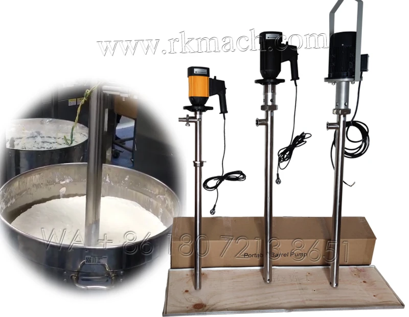 0~80L/min drum pump for acid containing liquid in 25kg drum