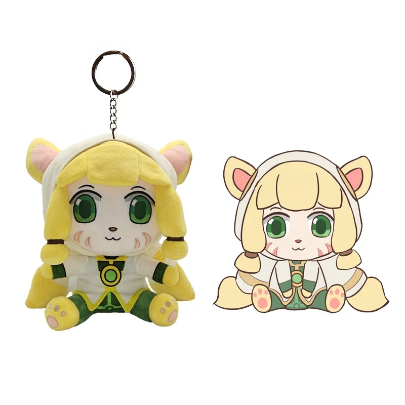 Manufacture Mini 6Cm Animal Custom mini Plush Doll Toy Keychain plush dolls keychain