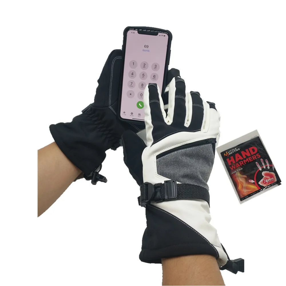 Теплые зимние лыжные перчатки Deliwear для сноуборда с теплой подкладкой 3 м водонепроницаемые сенсорные катания
